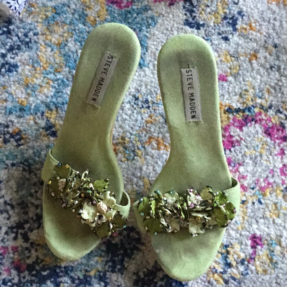 Lime green heels